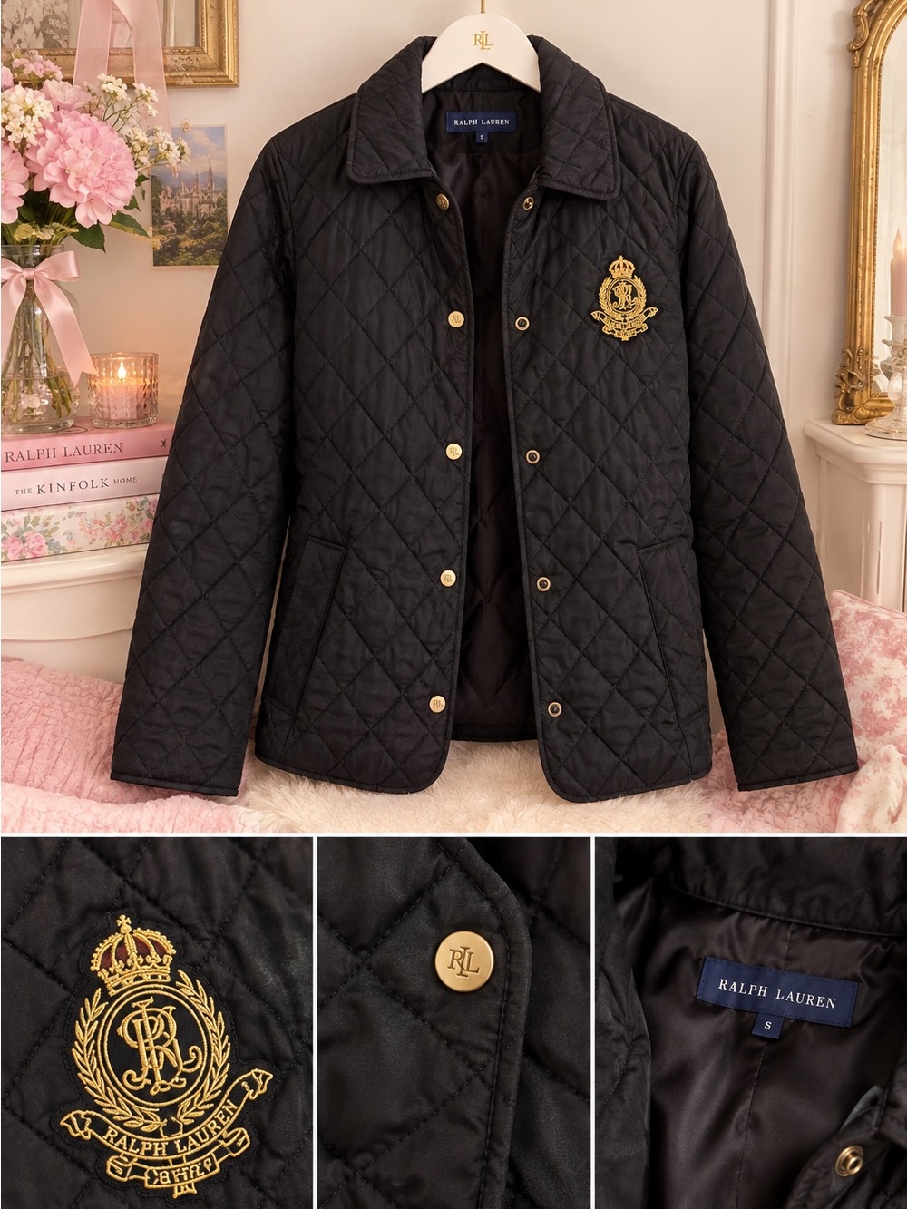 Ralph Lauren quilted equestrian jacket
